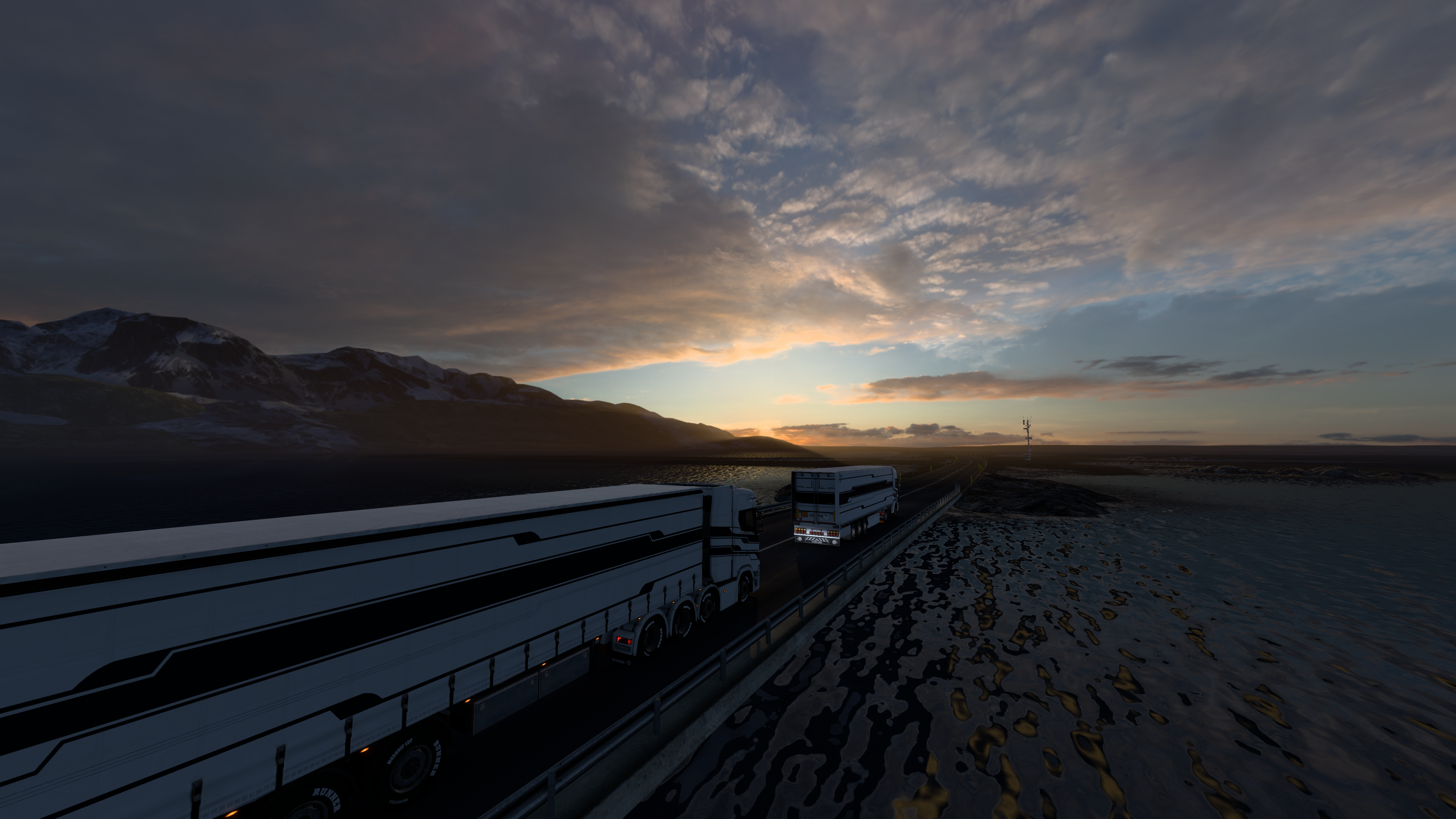 Ace Logistics trucks in Nordic landscapes